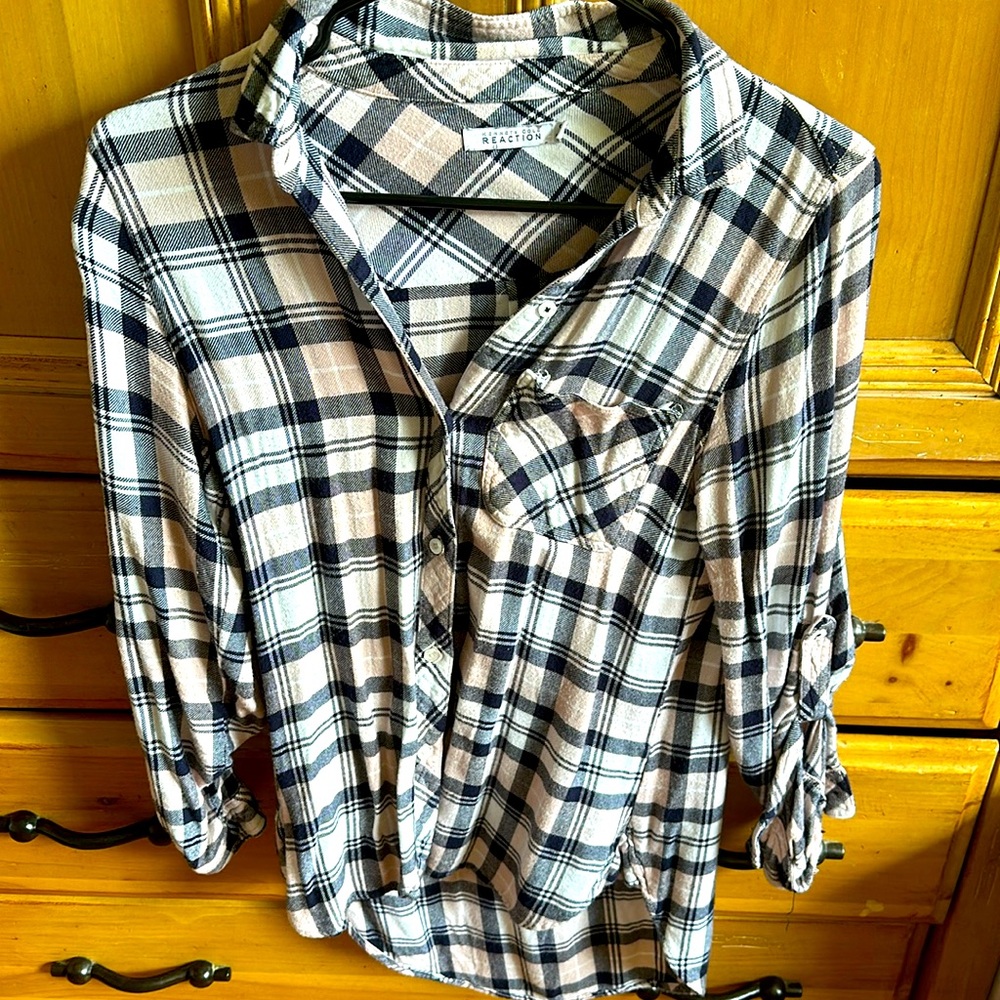 KENNETH COLE pink flannel.
